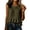 Army Green, variant on Womens Round Neck Ruffle Hem Tanks Relaxed Fit Sleeveless Top Casual Peplum Blouse