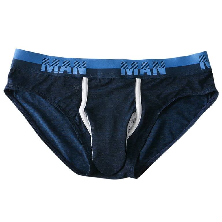 adviicd Mens Underwear Boxer Briefs Mens Boxer Briefs Comfortable Briefs  And Breathable Cotton Mens Men's underwear Dark Blue XL 