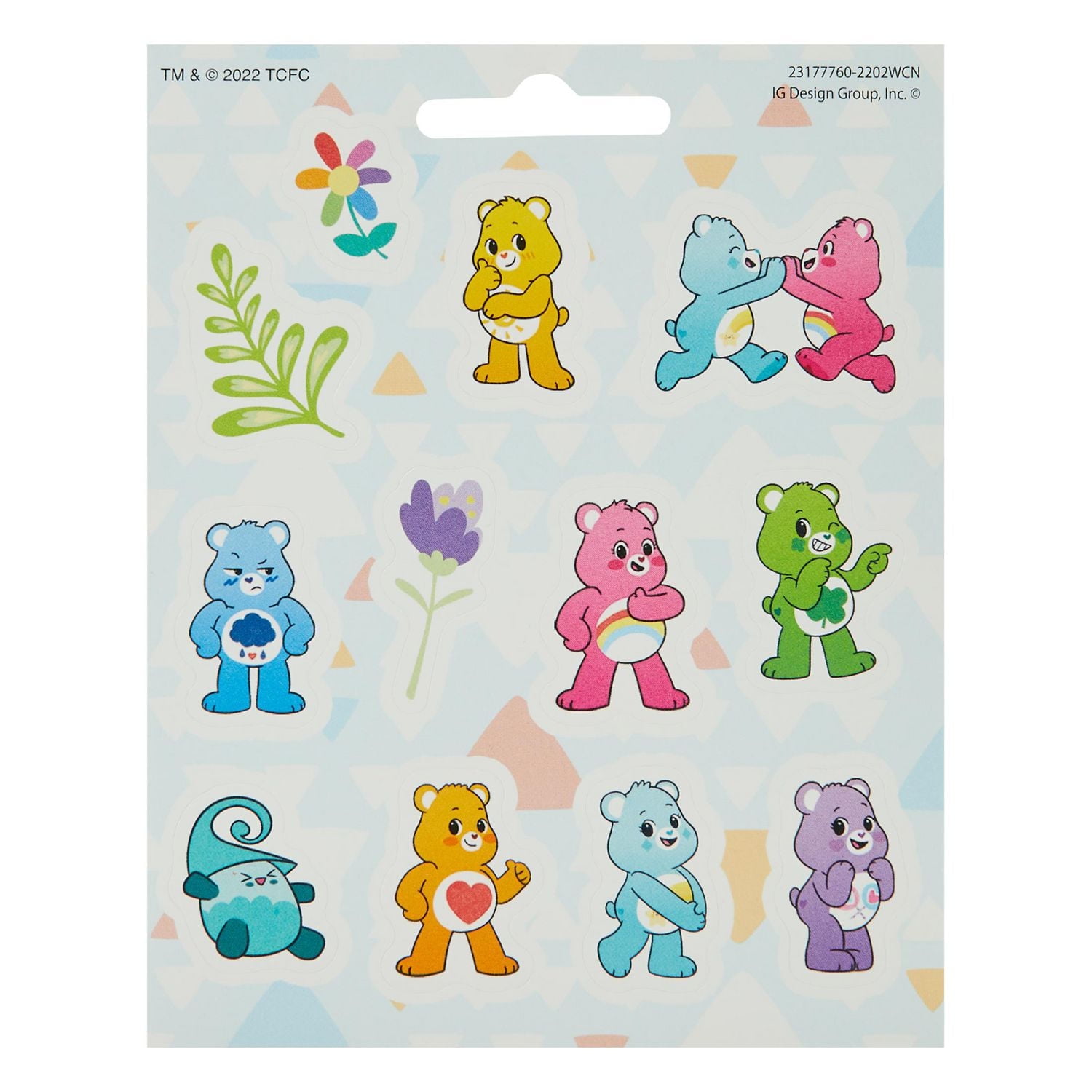 Care Bears Tuck Front Sticker Pack, 111 Count