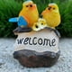 thumbnail image 5 of Adornos de bienvenida de pájaros amarillos para jardín al aire libre, estatuas de pájaros, esculturas decorativas, 5 of 6