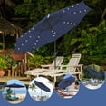 thumbnail image 6 of Ainfox 10ft Patio Umbrella Outdoor Solar Powered with LED Lights,One Center Light and 8 Sturdy Ribs,Navy Blue, 6 of 10