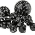 thumbnail image 3 of segolike 15Pieces Acrylic Multi Side Numeral Dice for Role Play Board Game White, 3 of 5