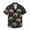 Black, variant on BUWTTED Mens Shirts Short Sleeve Button Down Loose Hawaiian Beach Tropical Print Summer Casual Holiday Vacation Breathable Black Shirt L