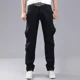 thumbnail image 3 of Pantalones cargo para hombre, ropa de trabajo, pantalones para exteriores, multibolsillos, para senderismo en invierno, multibolsillos, coreanos, forrados con vellón, moda, holgados, 3 of 5