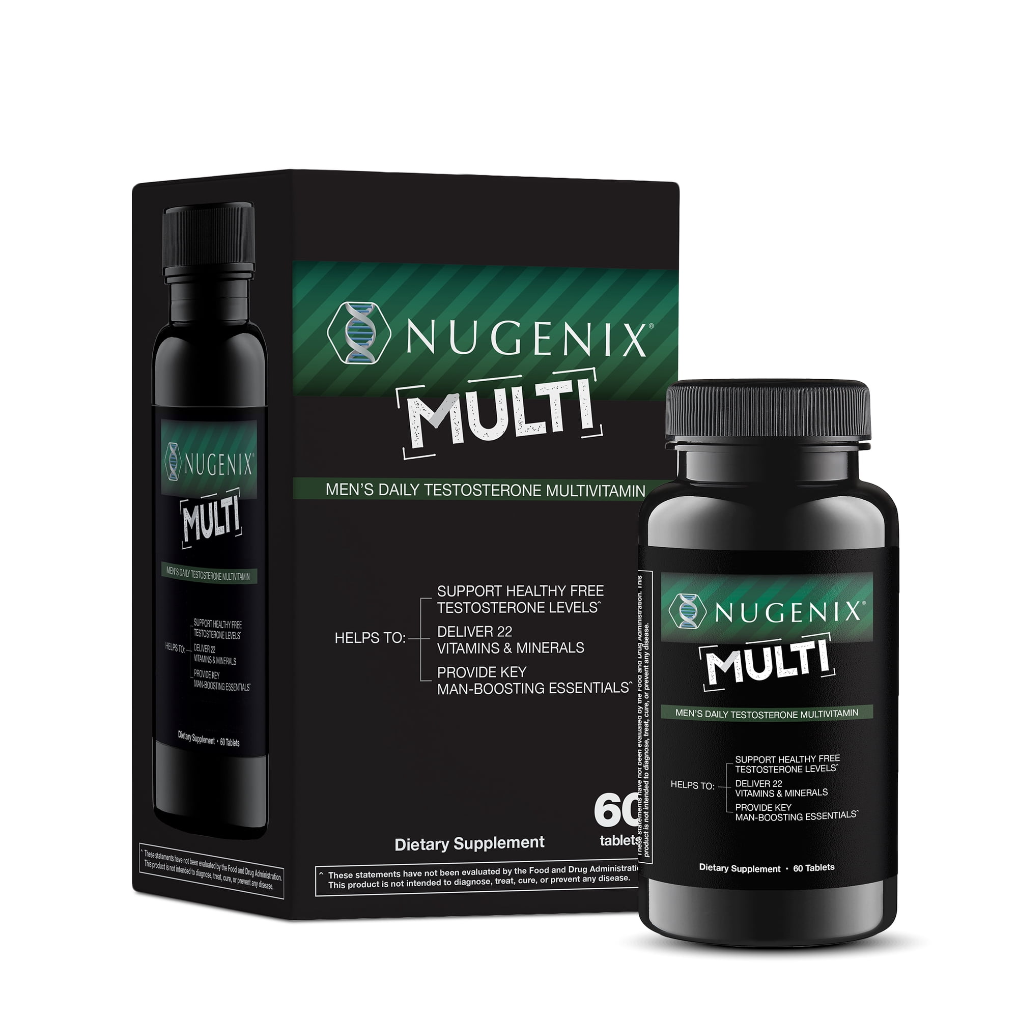 Nugenix Men's Daily Testosterone Multivitamins, 60 Count