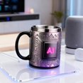 thumbnail image 6 of Stainless Steel Travel Mug Insulated, Double Wall Vacuum Thermal Coffee Cup with Lid, 1 Count, 4.5 x 3.7 Inch, Leakproof Tumbler for Iced Tea, Commute, Outdoor Camping, Office Work, Driver, 6 of 8