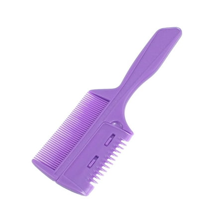 Unique Bargains Purple Plastic Handle Hair Comb Cutting Unique Bargains Purple Plastic Handle Hair Comb Cutting