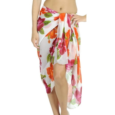 HAPPY BAY Swimsuit Cover-Up Sarong Beach Wrap Skirt Hawaiian Sarongs For Women Plus Size Large Maxi