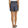 thumbnail image 2 of Three Dots Women's Pull on Shorts Size: M, Color: Navy Stripe Batik, 2 of 3