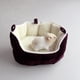 thumbnail image 5 of Cama para mascotas pequeñas, hurón, conejo, cobaya, hámster, ardilla, ratón, sofá cama, saco de dormir (rojo), 5 of 6