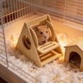 thumbnail image 4 of NWOKYZGH Wooden Chamber, Maze Hamster Hideout, Small Pets Woodland House Habitats Decor for Hamster Mice Gerbils Mouse, 4 of 6