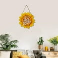 thumbnail image 2 of Sunflower Hello Summer Wood Door Hanger 12 Inch Large Wooden Flower Sign Inspirational Wall Porch Art Summer Fall Front Door Wreath Hanging for Bedroom Living Room Indoor Outdoor Kitchen Home Decor, 2 of 5