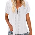 thumbnail image 5 of jiaxiM Trendy Summer Tops Comfy Womens Short Sleeve Tops Plain T-Shirts for Women Plain Cotton Basic Tees Casual Work T-Shirt 2026, 5 of 5