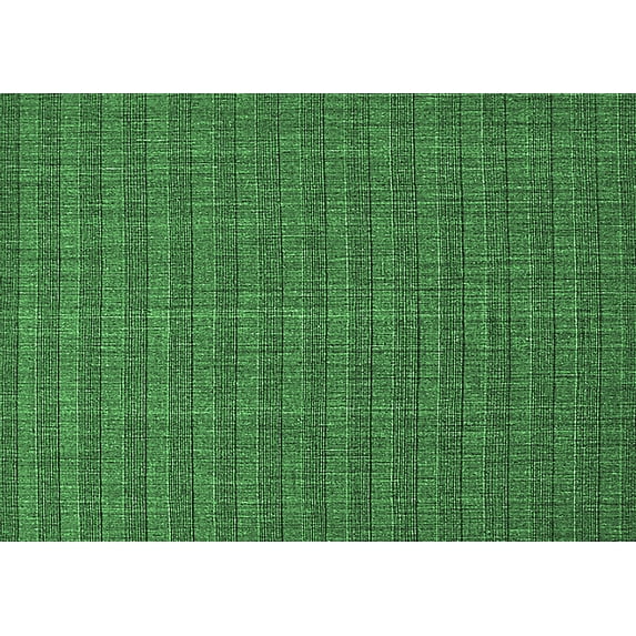 Ahgly Company Indoor Rectangle Solid Emerald Green Modern Area Rugs, 5' x 8'