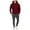 A02-Wine, variant on Jinhomg Sweatsuits 2 Piece Outfits for Men Solid Color Fleece Lounge Hoodie and Sweatpants Outfit Hooded Pullover Sweatsuits Jogger Sets