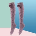 thumbnail image 1 of Women’s Knee High Socks, Combed Cotton Non-Slip, Stretch, Stripe, Soft, Non See Through, 1 of 8