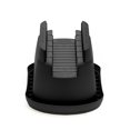 thumbnail image 2 of Bloem 24" Plastic Deck Rail Planter, 9" H x 24" L x 12" W, Fits Rail Sizes between 4.75 to 5.75" Wide, Black, 2-Pack, 2 of 8