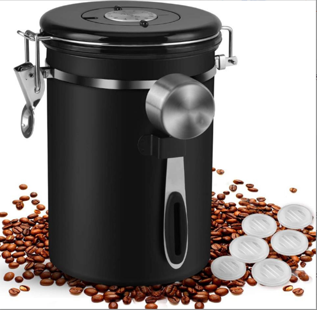 Coffee Canister Airtight 35OZ Large, 2.2 lbs Coffee Container Air Tight