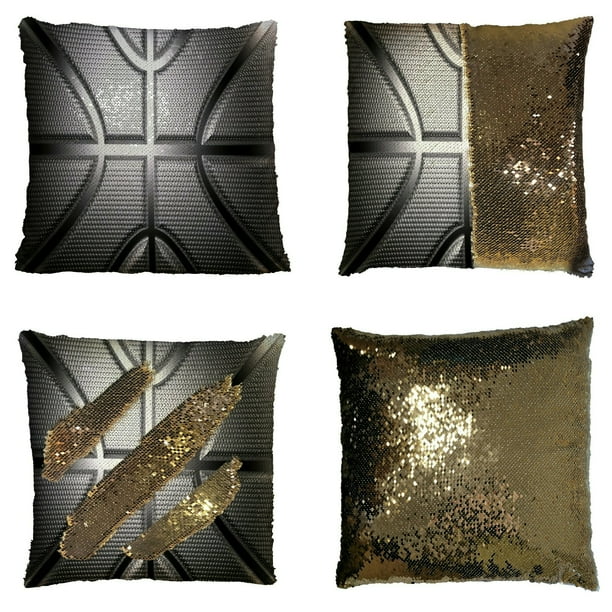 HATIART Rendering Metallic Basketball Reversible Mermaid Sequin