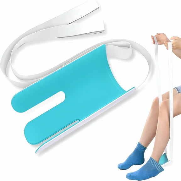 XIRQI Sock Aid Device,sock helper easy on easy off,for seniors,Disabled,Pregnant,Diabetics -Sock put on helper（Blue）