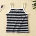 thumbnail image 4 of Wxolcjlv Toddler Baby Girls Cotton Base Vest Kids Striped Undershirt Tank Top Soft Undershirt Boy Girl Summer Ribbed Knit Tank Tops 4T, 4 of 4