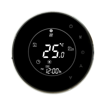 Room Controller - Digital “Thermostat ”WiFi Remote Control LCD Display Programmable Easy Temperature Controller for Smart Home (Black)