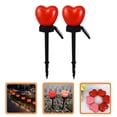 thumbnail image 4 of 2 Pcs Solar Lights Heart Solar Stake Lights Outdoor Patio Decorative Lights, 4 of 4