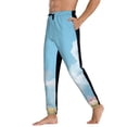 thumbnail image 3 of Xecao Cute Pink Mushrooms Print Active Tech Joggers for Men, Mens Sweatpants Lounge Pants with Pockets-Small, 3 of 5