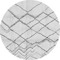 thumbnail image 1 of Ahgly Company Indoor Round Solid Gray Modern Area Rugs, 5' Round, 1 of 4