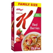 Kellogg's Special K Breakfast Cereal, Fiber Cereal, Family Breakfast, Family Size, Red Berries, 15.6oz Box (1 Box)