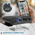 thumbnail image 6 of PYLE PFA330BT - Bluetooth Mini Blue Compact Audio Amplifier, Aux (3.5mm) Input, Push-Type Speaker Terminals, 90 Watt Amp, 6 of 7