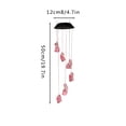 thumbnail image 2 of PEONAVET Solar Color Color Changing LED Wind Chimes Home Garden Yard Decor Lamp, 2 of 7