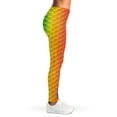 thumbnail image 4 of Rainbow Mermaid Scale Pattern Print Leggings, Mermaid Sexy Yoga Leggings For Women., 4 of 5
