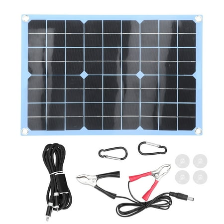 

Big sale Flexible Solar Panel Kit Photovoltaic Module Portable Charger for RV Camping Hiking 20W 18V