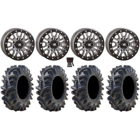 High Lifter HL23 Bdlk 14 Wheels Gm 29.5 Terminator Tires Kawasaki Teryx Mule