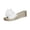 White, variant on Shrysg Women's Peep Toe Wedge Slippers Lightweight Non-Slip Comfort Summer Party Beach Sandals Black