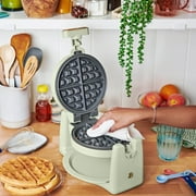 Beautiful Rotating Belgian Waffle Maker, Sage Green by Drew Barrymore