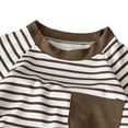 thumbnail image 5 of WRKEKC Boys Summer Casual Outfits Thin Striped Short Sleeve Side Pocket T Shirt and Casual Shorts Set for 0-10 Years, 5 of 7