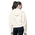 thumbnail image 2 of Women's MSX by Michael Strahan Cream Buffalo Bills Eleanor Full-Zip Hoodie, 2 of 3