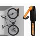 thumbnail image 3 of Gancho vertical montado en la pared plegable anaranjado negro de la bicicleta del almacenamiento del estante de la bicicleta, 3 of 5