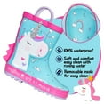 Kushyshoo Rubber Kids Rain Boots Glitter Unicorn Rain Boots for Little