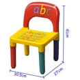 thumbnail image 2 of SalonMore ABC Alphabet Childrens Plastic Table and Chair Set - Kids Toddlers Childs - Gift, 2 of 5