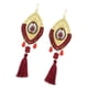 thumbnail image 1 of Encantos de declaración de moda Borla bohemia Dangle Evil Eye Hook Pendientes Rojo Yuyangstore Pendientes Tassel Hook, 1 of 6