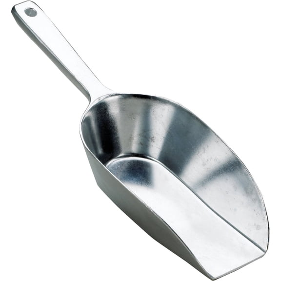 HIC Kitchen Measuring Kitchen Scoop Aluminum - Flat Bottom Utility Scoop - 8" x 3"
