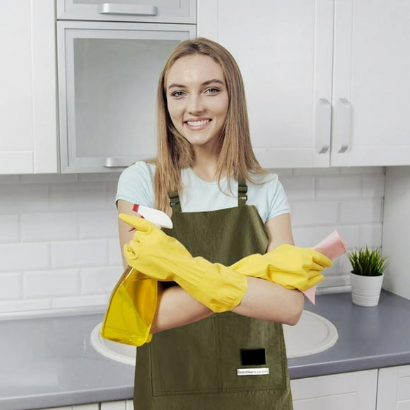 Feltree Adjustable Vests Apron with Pockets Kitchen Household Cooking Waterproof and Oil Proof Catering Work Clothes Waistcoat Unisex BBQ Apron