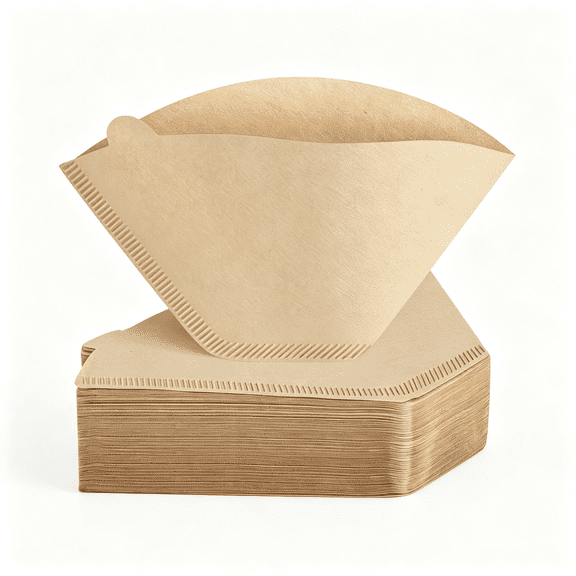 ACDANC 100 Count #2 Cone Coffee Filters,Unbleached Natural Paper Coffee Filters 2,Disposable Size 02 Cone Filters for 2-6 Cup Pour Over&Drip Coffee Maker