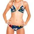 thumbnail image 2 of Football Women's Swim Suit Bikini Set 2-Pack with Detachable Sponge and Adjustable Strap for Beach and Pool Parties, 2 of 6