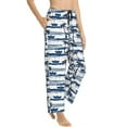 thumbnail image 2 of Xecao Palm Tree Women's Straight Lounge Pajama Pants: The Epitome of Relaxed Sleepwear, 2 of 9