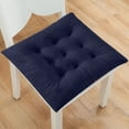 thumbnail image 5 of COFEST Crystal Velvet Cushion Home Chair Cushion Simples and Comfortable Modern Computer Chair Cushion Dark blue, 5 of 9