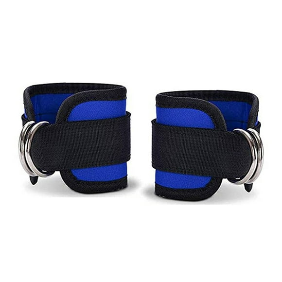 1 Pair Ankle Straps for Cable Machine Kickbacks, Glute Workouts, Lower Body Exercises - Adjustable Leg Straps with Neoprene Padding